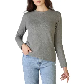 100% Cashmere - C-NECK-W - Grey