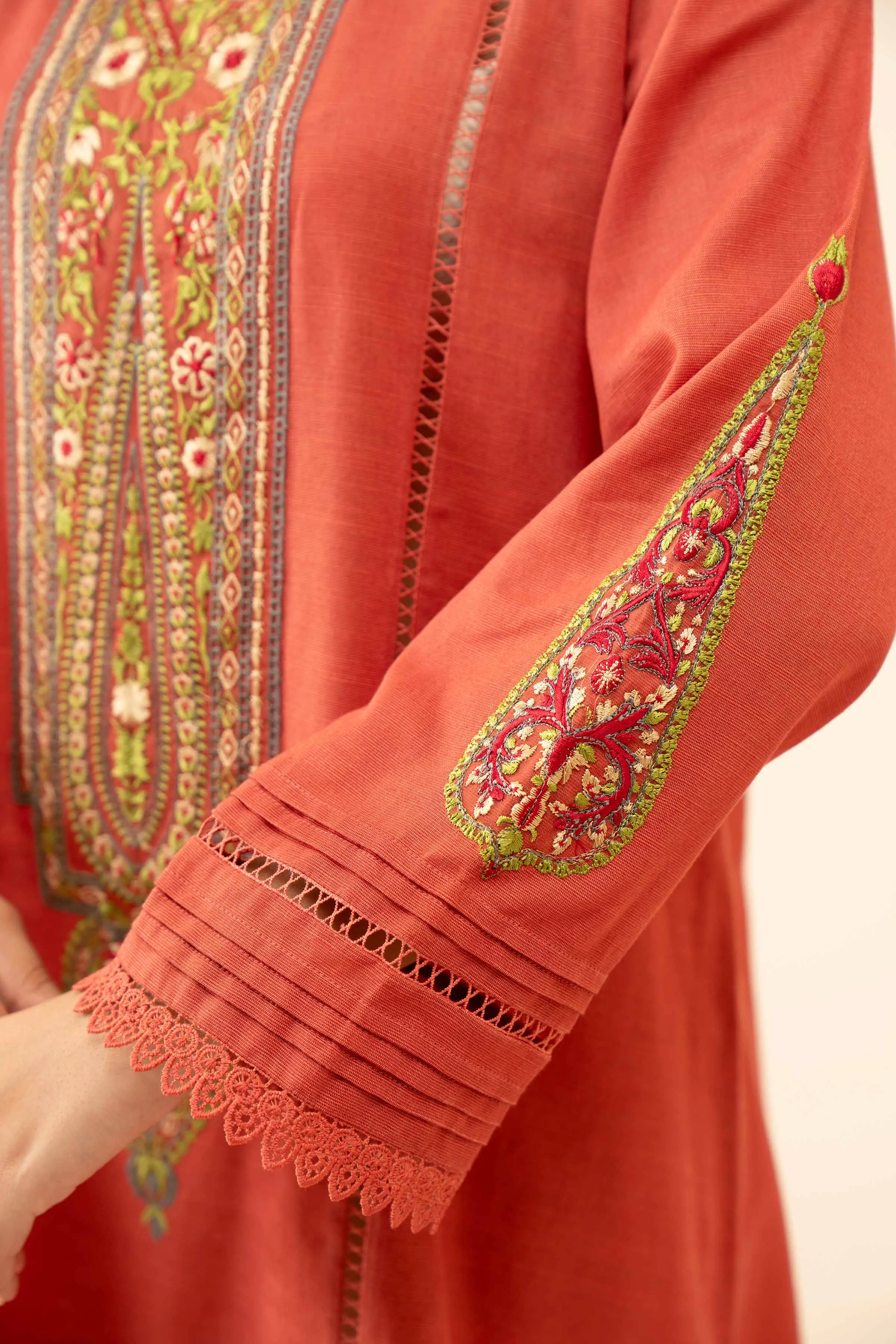 2 Piece - Embroidered Suit - 42404443