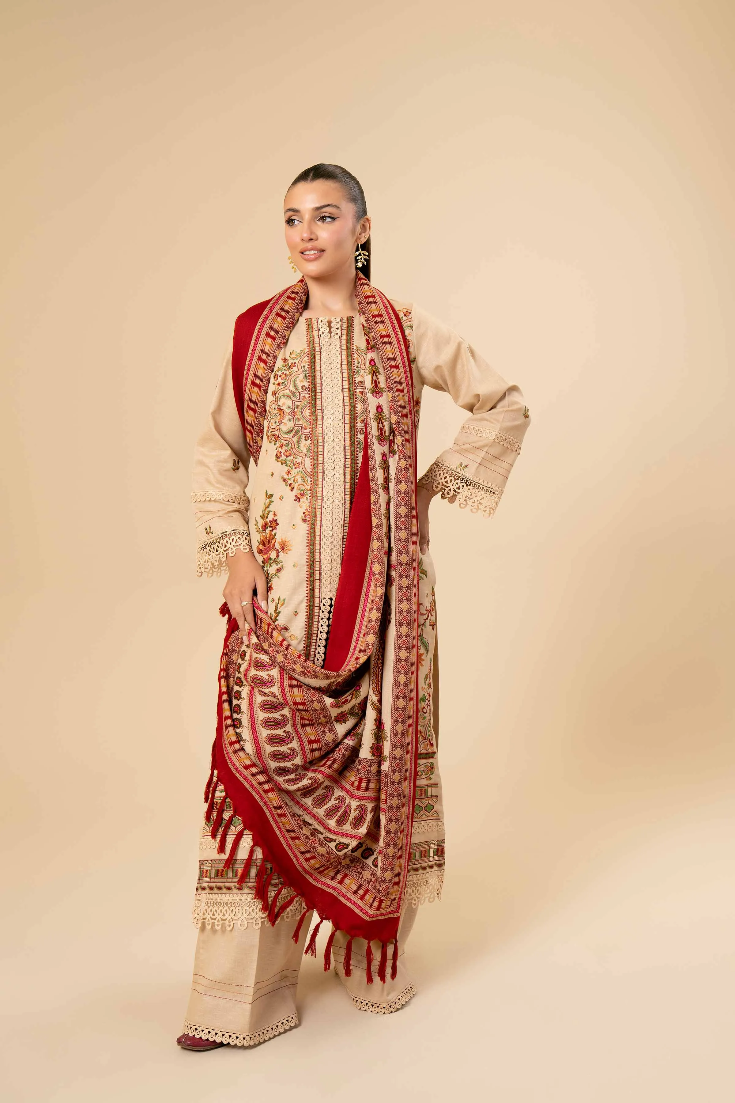 3 Piece - Embroidered Suit - 42404277