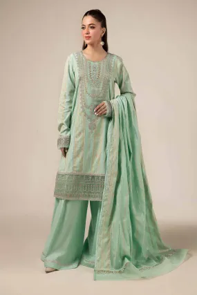 3 Piece - Jacquard Embroidered Suit - 42404375