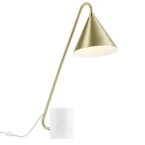 Ayla Marble Base Table Lamp By Modway - EEI-6530 - Satin Brass