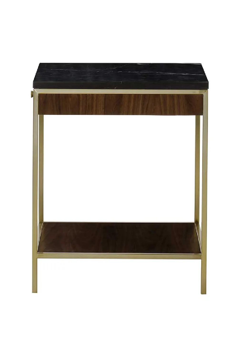 Black Marble Top Square Side Table S | Andrew Martin Chester