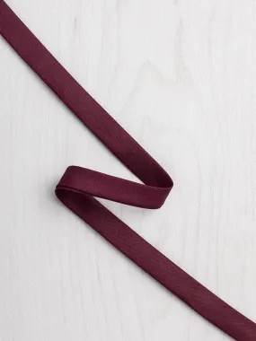 Double-Fold Cotton Poplin Bias Tape - 1/2" (13mm) wide - Merlot