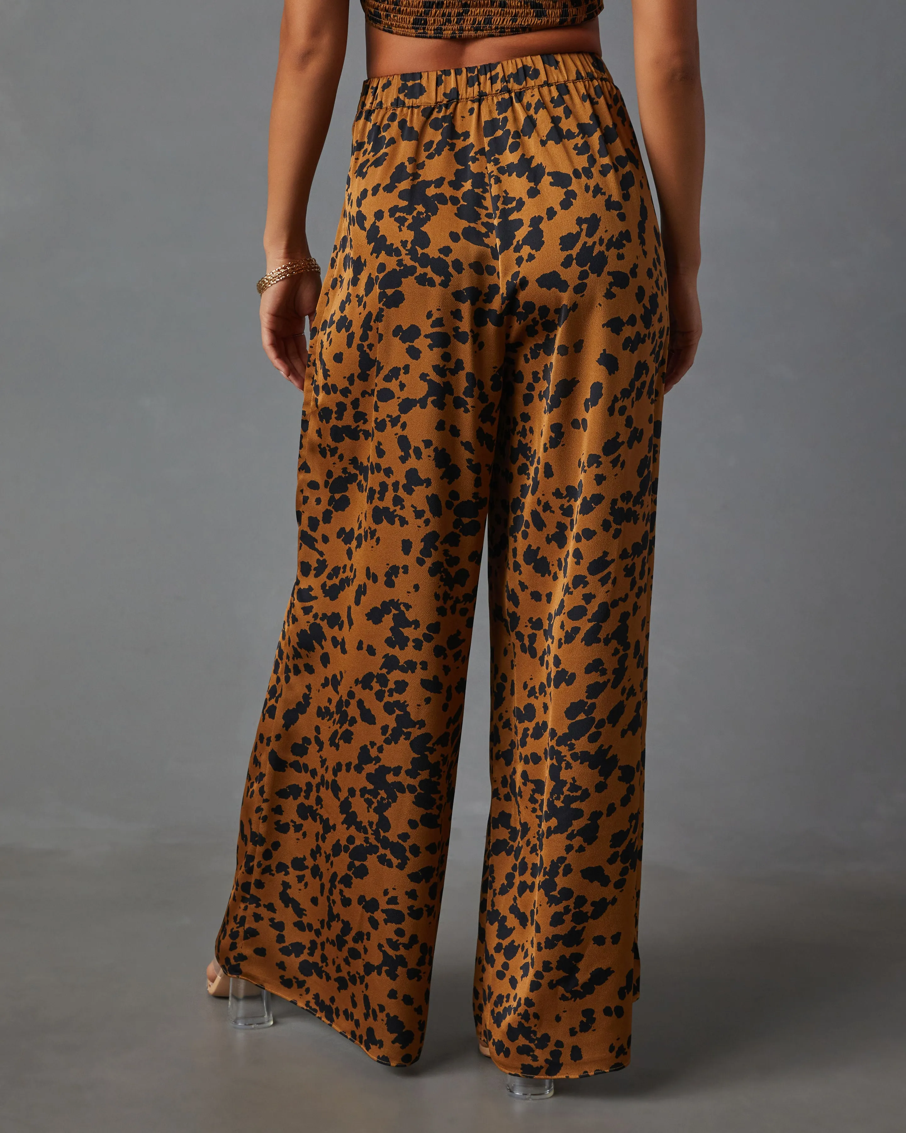 Easy Tiger Animal Print Wide Leg Pant