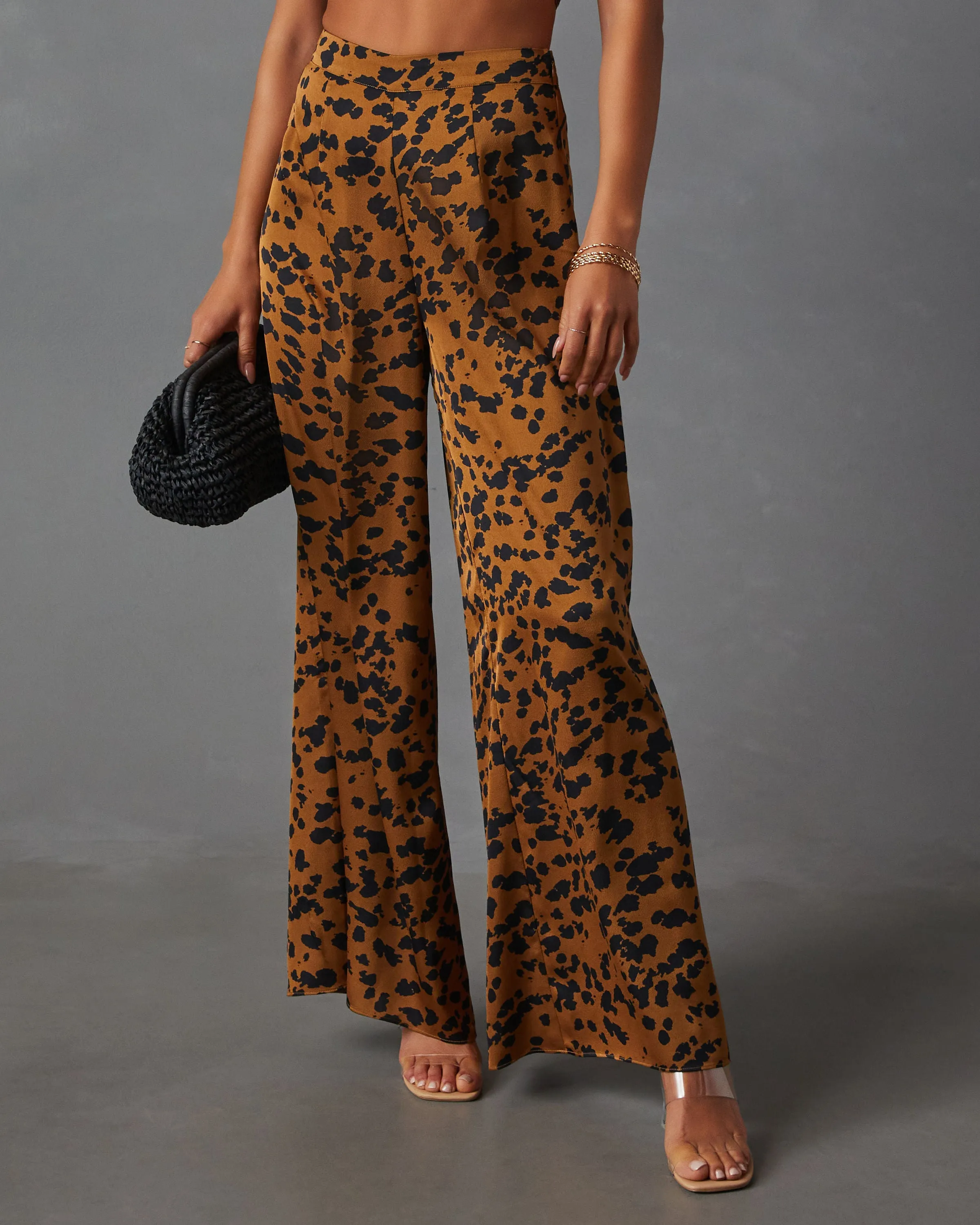 Easy Tiger Animal Print Wide Leg Pant