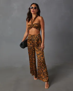 Easy Tiger Animal Print Wide Leg Pant