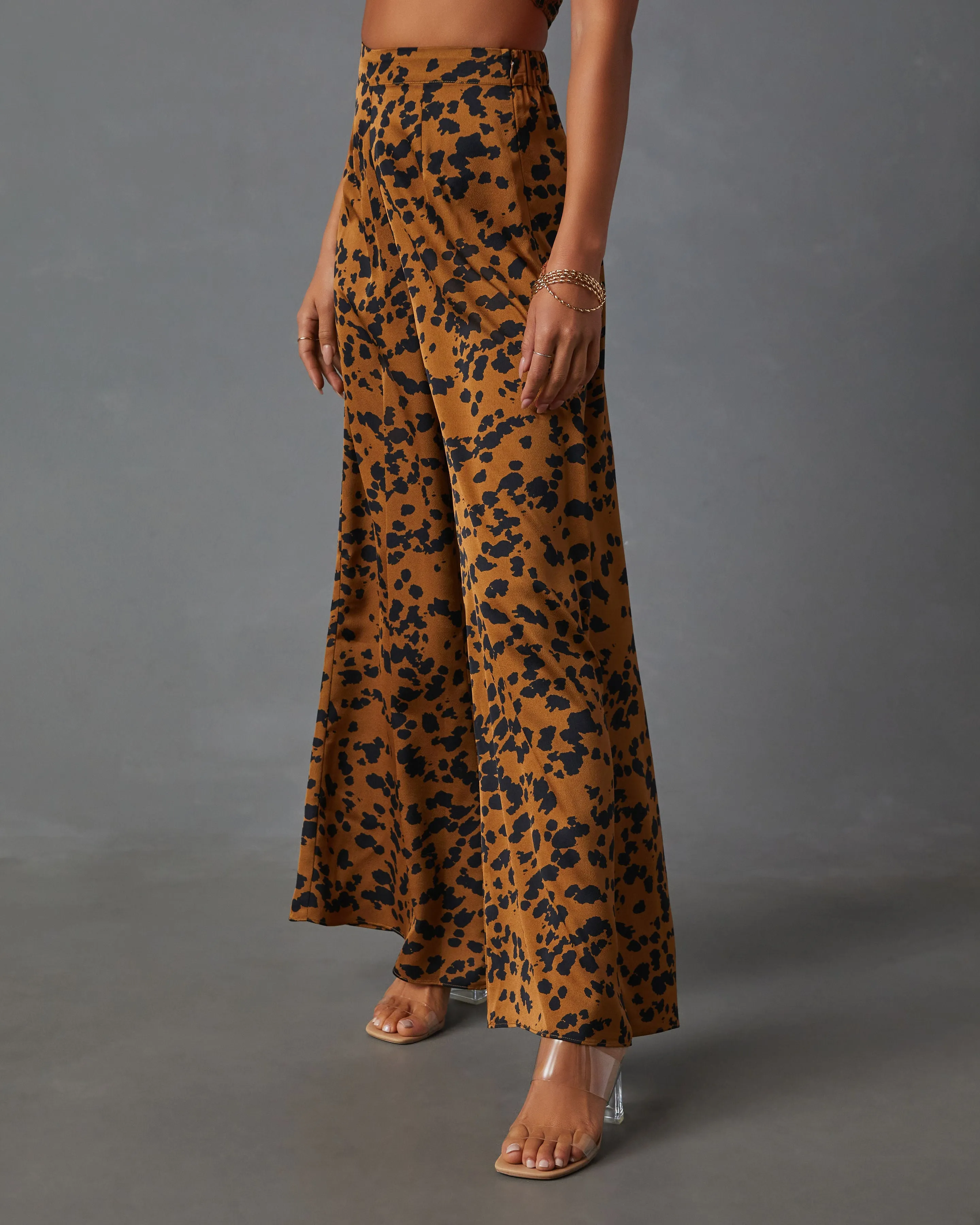 Easy Tiger Animal Print Wide Leg Pant