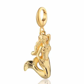 Gold Plated Mermaid Charm