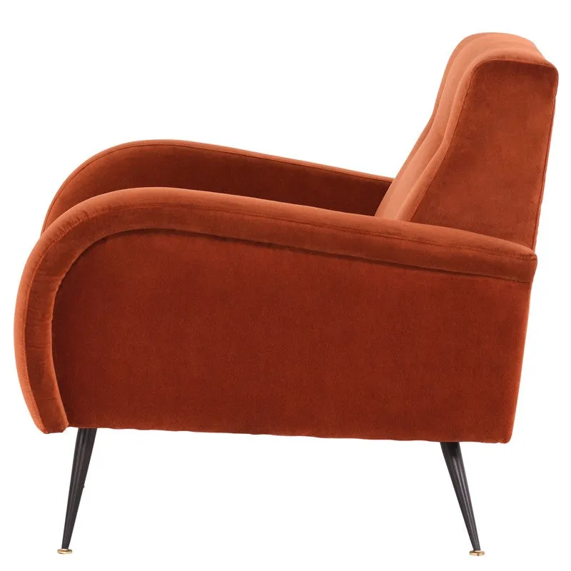 Hugo Occasional Chair - Rust