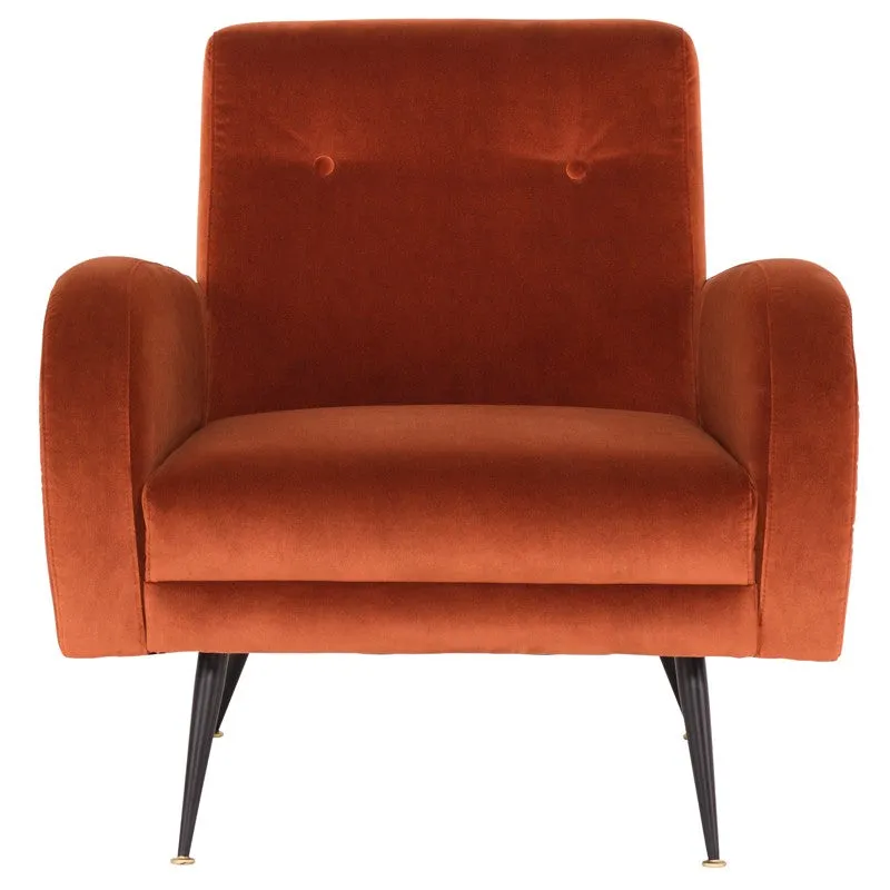 Hugo Occasional Chair - Rust