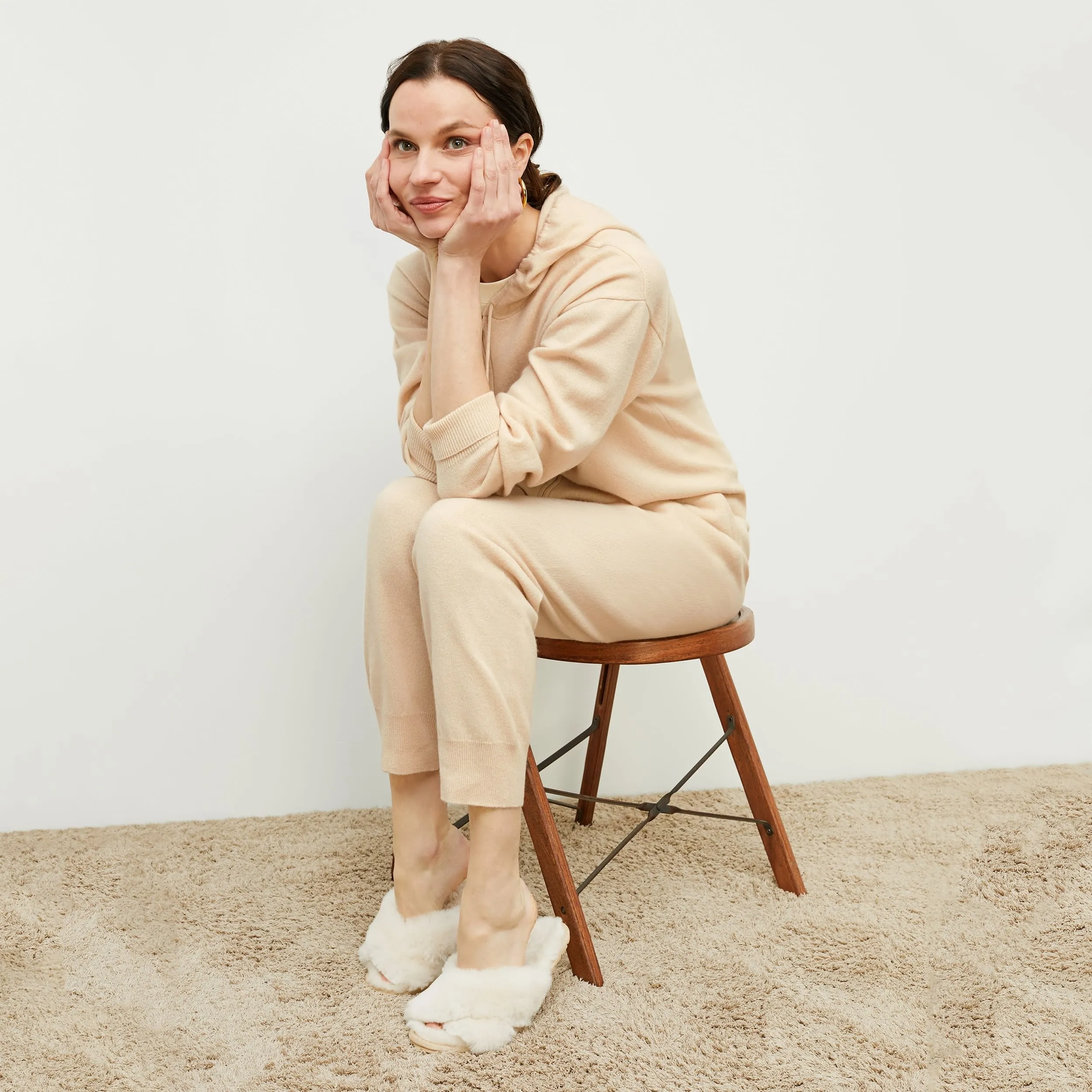 Keely Jogger - Cashmere :: Cream