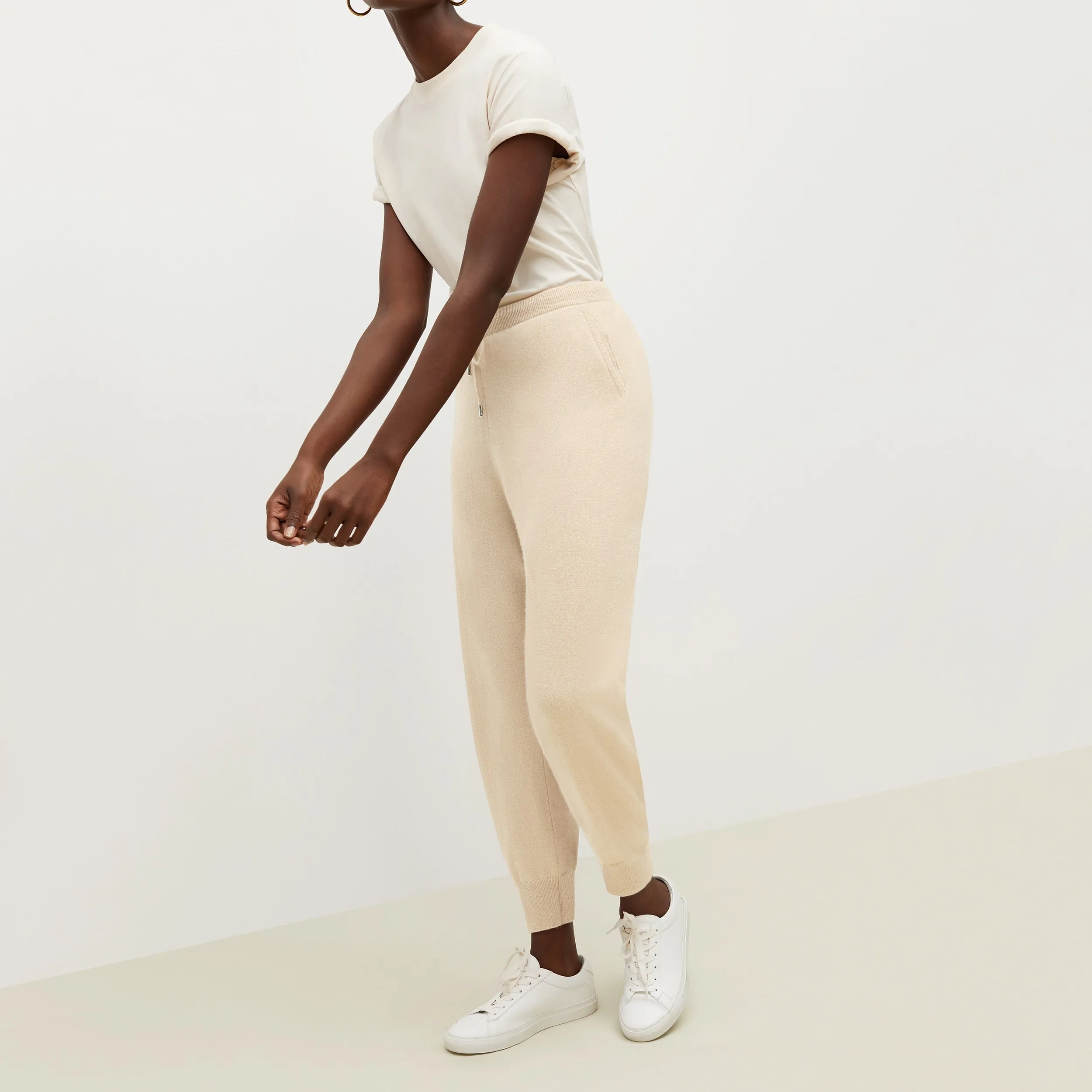 Keely Jogger - Cashmere :: Cream