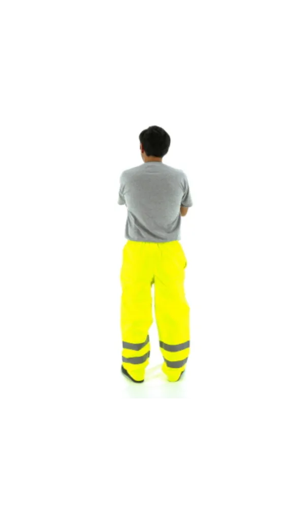 Majestic 75-2351 Hi-Vis Yellow Waterproof Rain Pants ANSI E