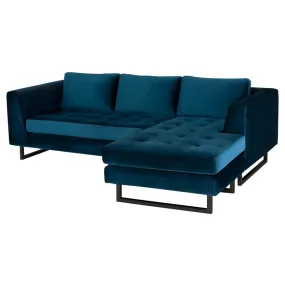 Matthew Sectional - Midnight Blue