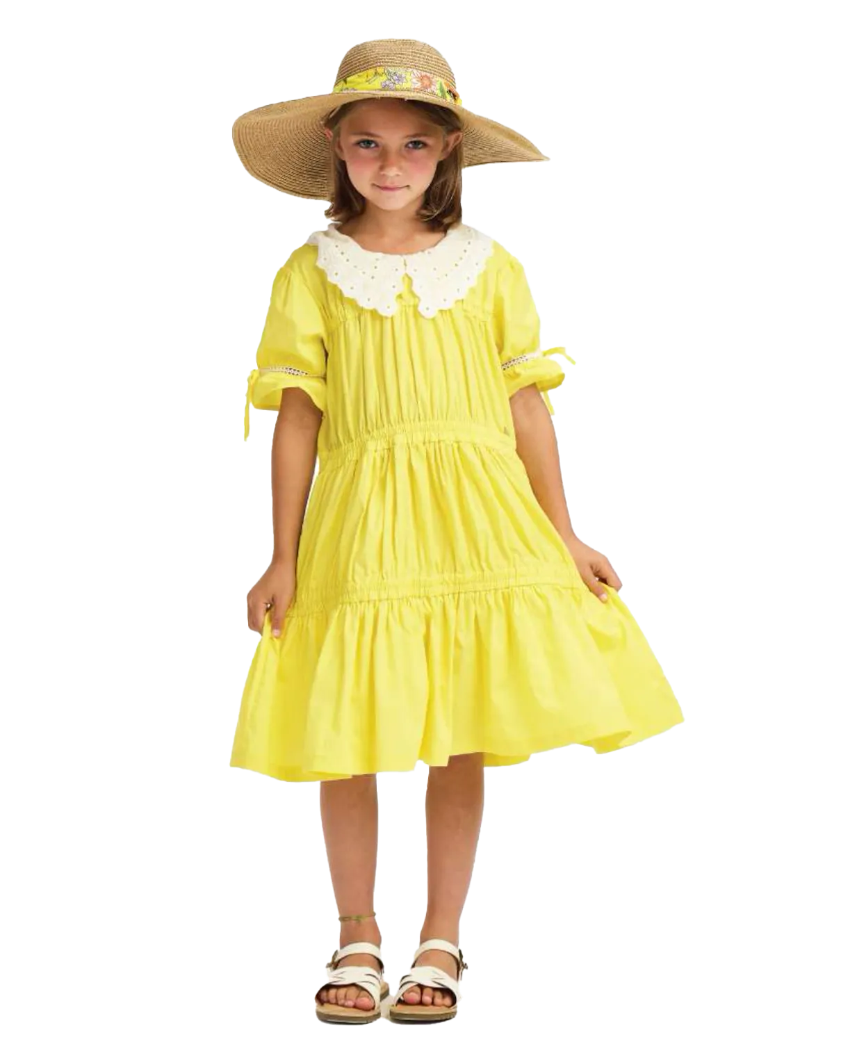 NICOLE MILLER GIRLS SS24 Large Straw Hat