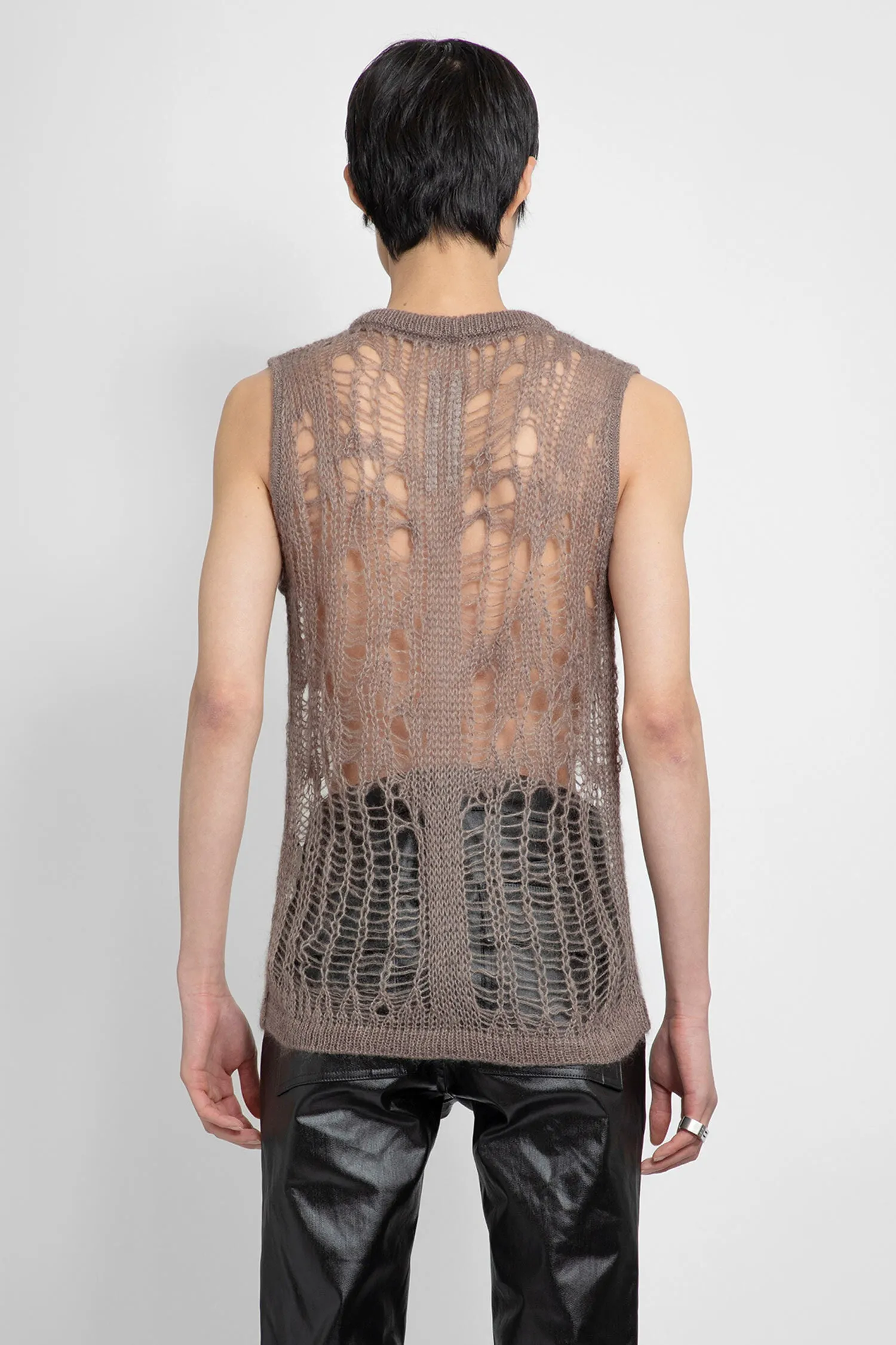 RICK OWENS MAN GREY KNITWEAR