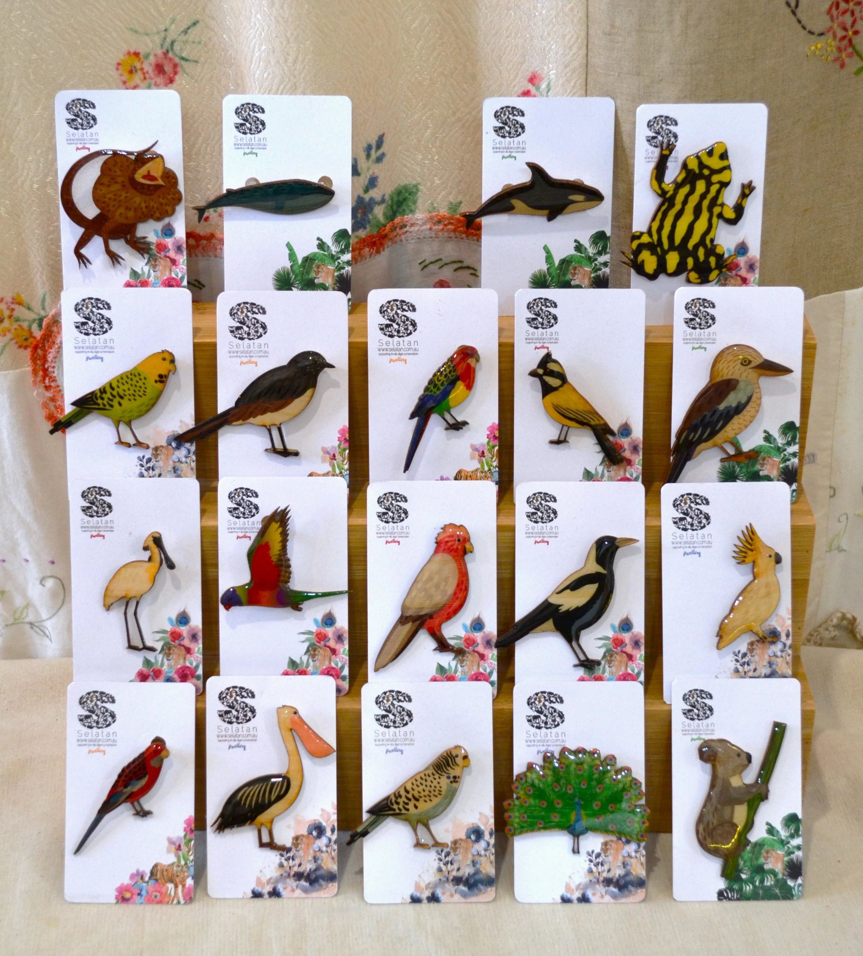 Selatan Animal Brooches