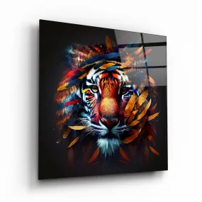 Tiger Glass Wall Art 2