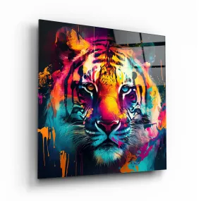 Tiger Glass Wall Art 3