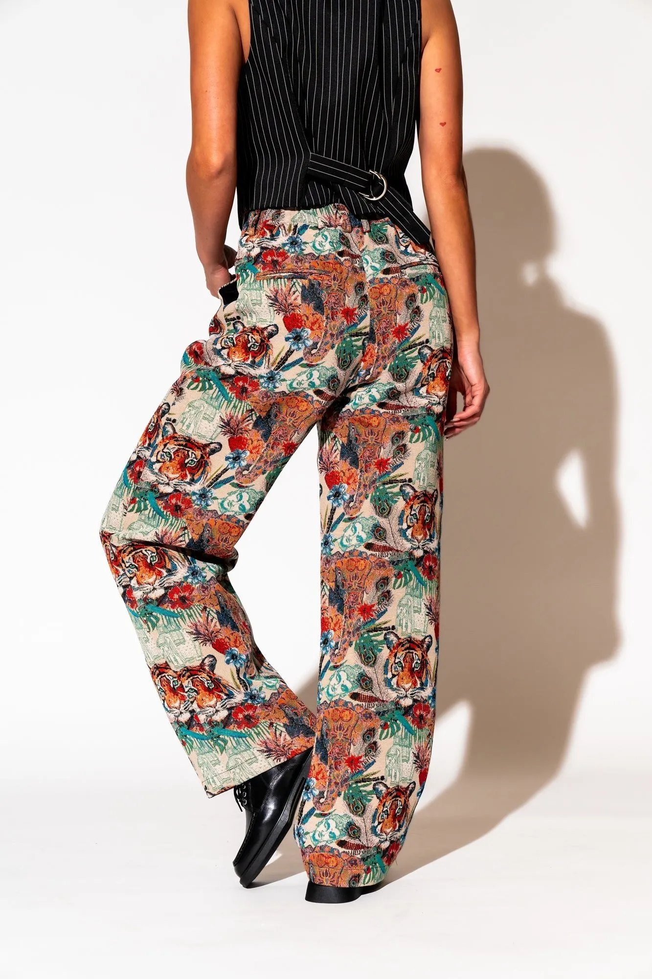 Wild Soul Tiger Jacquard Trousers